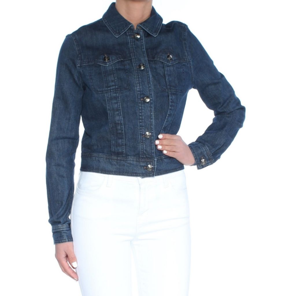 MAXSTUDIO Stretch Twill White Denim Jacket Jean MAXSTUDIO Stretch Twill White Denim Jacket Jean
